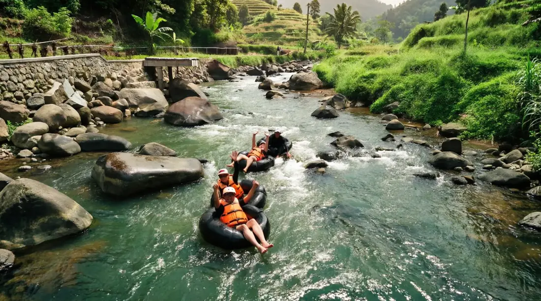 River tubing Desa Wisata Sindangkasih